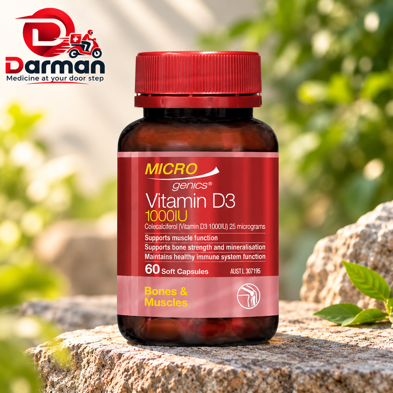 Vitamin D3 1000IU (60 caps)
