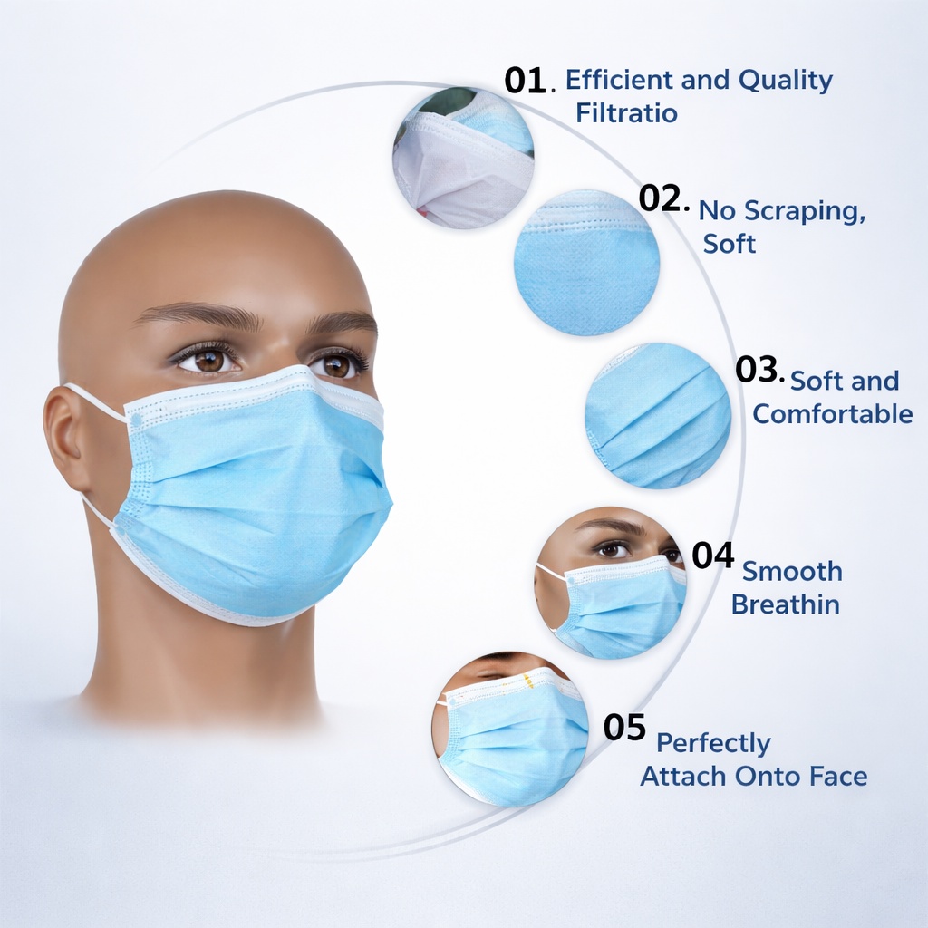 Surgical Face Mask (50 pcs)